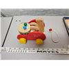 Image 2 : wooden bear drumming pull toy