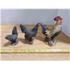 Image 5 : lot of hen & rooster decorations