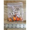 Image 1 : 5 orange shooter marbles