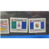Image 7 : 12 - canada stamps with Provincial and Territorial flag.