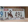 Image 2 : 1977&78 wyoming licenses plates