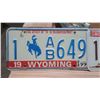 Image 3 : 1977&78 wyoming licenses plates