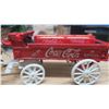 Image 2 : cast iron coca cola cart with horses