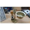 Image 2 : shaving set brass & barbicide jar