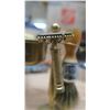 Image 6 : shaving set brass & barbicide jar