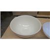 Image 7 : 1 large clay bowl 11", white flower bowl