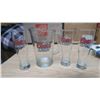 Image 1 : 3 tall beer glasses and a pitcher coors light