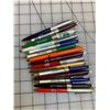 Image 1 : LOT OF VINTAGE GAS AND OIL ADVERTISING PENS B/A TEXACO PACIFIC 66 HUSKY GULF