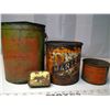 Image 2 : 4 vintage tins - Fast Mail axle grease, Marlene, Shinola floow wax, Edgeworth tobacco tin