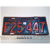 Image 1 : 1941 Sask license plate
