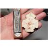 Image 2 : antique harmonica & ornate patch