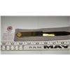 Image 1 : Solid Brass Letter Opener in Velvet Sleeve from the CSI Medllion Collection (Never used)