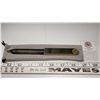 Image 3 : Solid Brass Letter Opener in Velvet Sleeve from the CSI Medllion Collection (Never used)