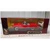 Image 1 : Die Cast Metal Deluxe Edition - 1956 Red Convertible FORD THUNDERBIRD - 1:18 Scale