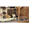 Image 3 : UNIQUE - 30 year old collector item: Wooden SHADOW BOX GARAGE featuring 1964 Mustang undergoing repa