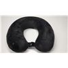 Image 2 : Black Velvet covered Travel Pillow - (Never Used)