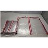 Image 2 : Package of 15 clear plastic zippered protectors for storing hangered clothing (new)