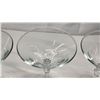 Image 8 : Assorted Stem-ware: 5 large Pinwheel wine goblets, 2 small pinwheel sherry goblets, 3 Martini goblet