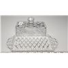 Image 3 : Pinwheel Crystal Butter Dish (heavy)