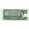 Image 1 : 1954 TWO CONSECUTIVE $1.00 Notes #L/N4393844-845 signed by JR Beattie & L Rasminsky - UNCIRCULATED