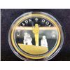 Image 3 : 2019 - Renewed Silver Dollar with gold plating - 62.69 grm RCM MASTER CLUB  "PEACEKEEPING" Coin in w