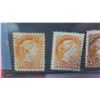 Image 2 : 4 - canada 3 cent stamps - varous shades