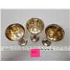 Image 2 : 3 silver goblets