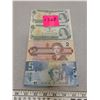 Image 1 : $5.00 hockey bill $2.00 bill 1986  2 $1.00 1973