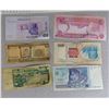 Image 8 : Various Korea, Singapore, Indonesia and middle East Paper currency in plastic bags