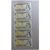Image 2 : 5 1973 $1 Bills in Plastic Bag