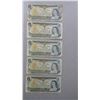 Image 2 : 5 1973 $1 Bills in Plastic Bag