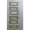 Image 3 : 6 USA $1 Bills (1935(4), 1957(2) in plastic sleeve