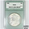 Image 1 : 1896 Morgan Silver Dollar NTC-MS66