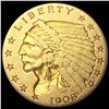 Image 1 : 1908 $2.50 Gold Quarter Eagle NEARLY UNCIRCULATED