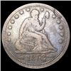 Image 1 : 1853 Arws & Rays Seated Liberty Quarter LIGHT