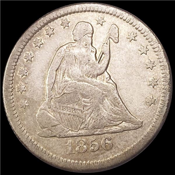 1856-O Seated Liberty Quarter ABOUT UNCIRCULATED
