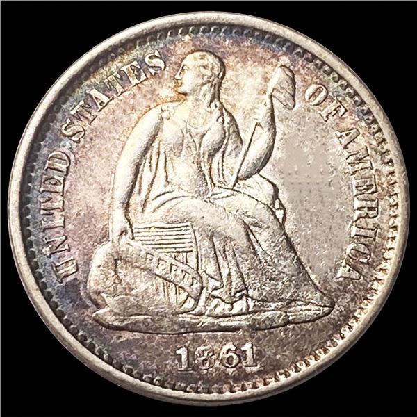 1861 Seated Liberty Half Dime UNCIRCULATED
