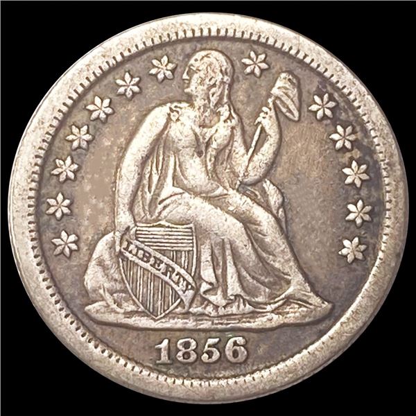 1856-O Seated Liberty Dime NEARLY UNCIRCULATED