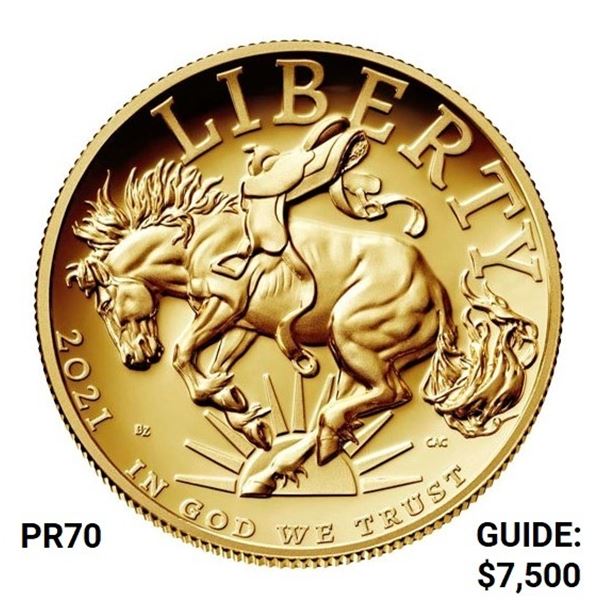 2021 W 1 Oz GOLD $100 Liberty High Relief Proof