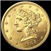 Image 1 : 1908 $5 Gold Half Eagle UNCIRCULATED