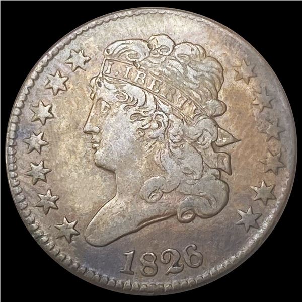 1826 Classic Head Half Cent CLOSELY UNCIRCULATED