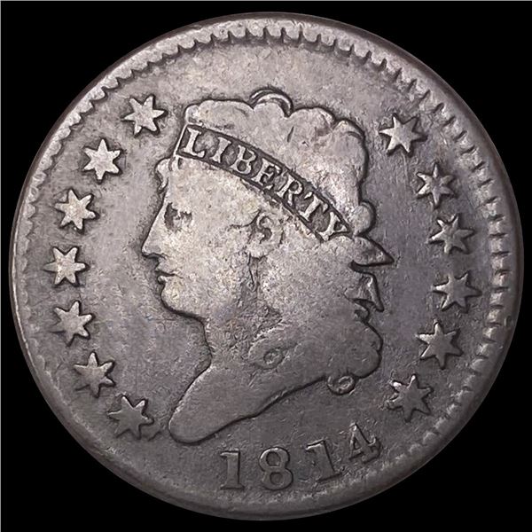 1814 Large Cent NICELY CIRCULATED