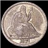 Image 1 : 1837 No Stars Seated Liberty Dime NEARLY UNC