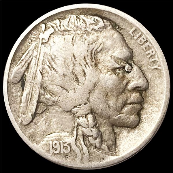 1913-D Buffalo Nickel ABOUT UNCIRCULATED