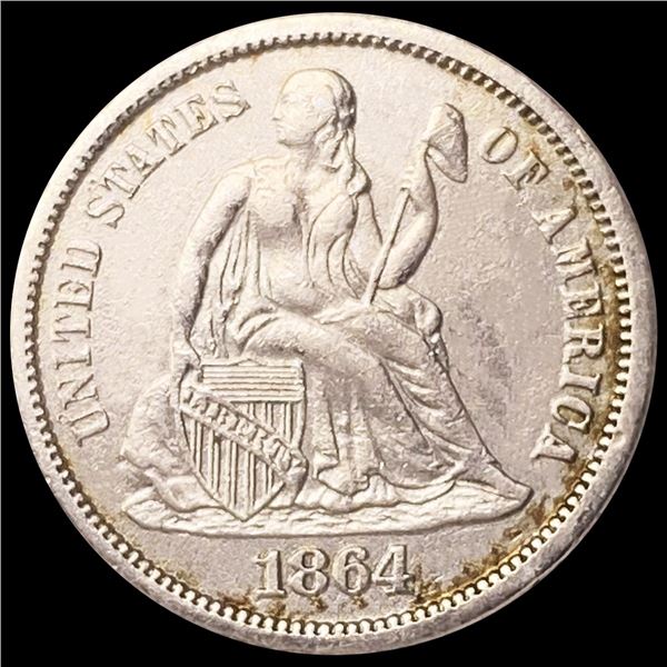 1864-S Seated Liberty Dime UNCIRCULATED