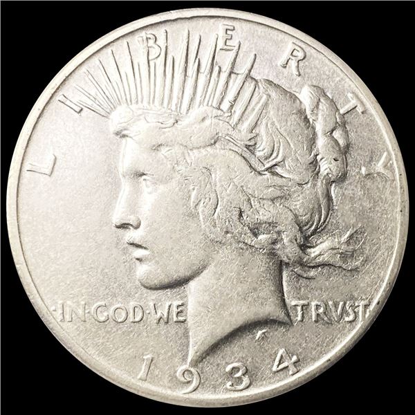 1934-S Silver Peace Dollar CLOSELY UNCIRCULATED