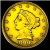 Image 1 : 1906 $2.50 Gold Quarter Eagle CLOSELY