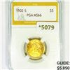 Image 1 : 1902-S $5 Gold Half Eagle PGA-MS66