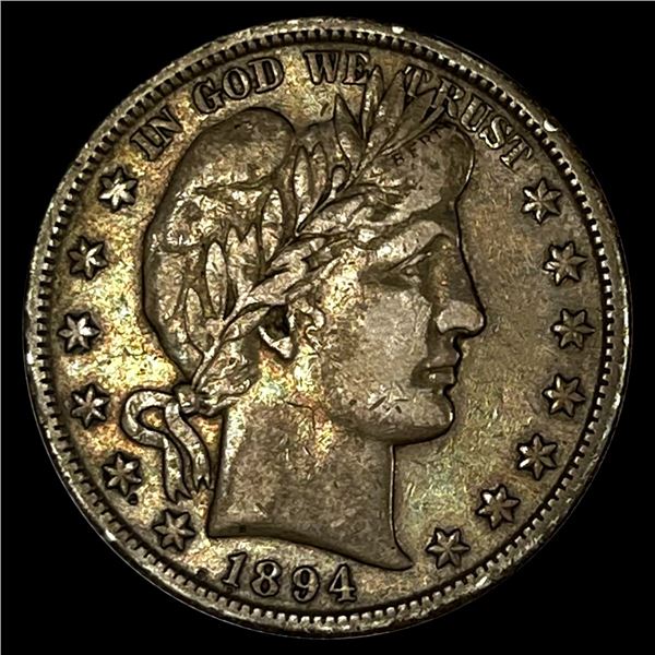 1894-S Barber Half Dollar ABOUT UNCIRCULATED