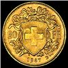 Image 2 : 1947-B Swiss 20 Francs GEM BU